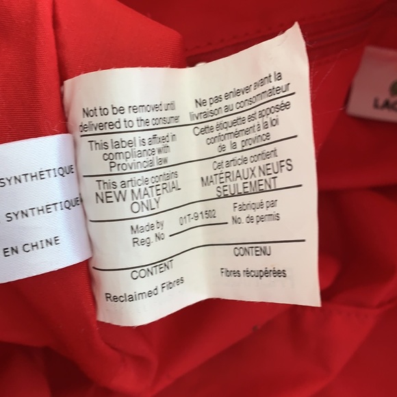 Lacoste Candy Cane Stripe Hobo Bag - Picture 13 of 14